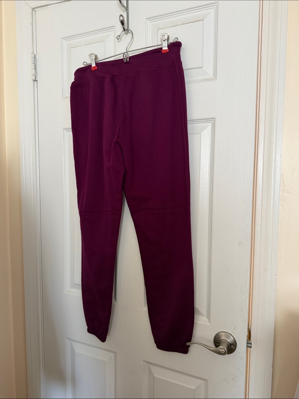 GAP Men’s Maroon Drawstring Fleece Joggers - Picture 2 of 3